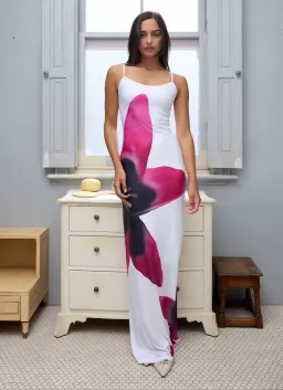 With Harper Lu Slip Dress Pearl Lily Floral Size M / AU 10 for rent on The Volte - image 1