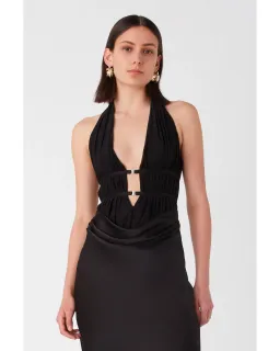 Misha Celine Maxi Dress Black Size 8 for rent on The Volte - image 4