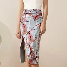 C/MEO Collective "Hold On Mist" Floral Pencil Skirt Size 6 for rent on The Volte - image 1