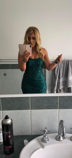 Pilgrim Melanie Sequin Dress Green Size 8 for rent on The Volte - image 5