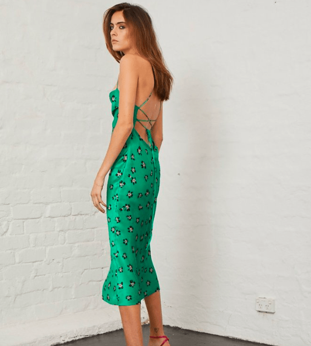 Bec + Bridge Tropicana Midi Dress for rent on The Volte - main image