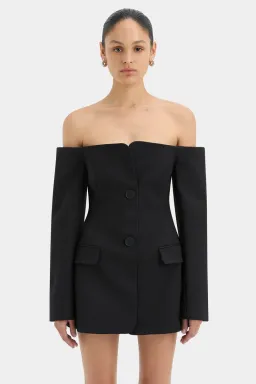 Sir The Label Sandrine Tailored Mini Dress Black Size 3 / AU 12 for rent on The Volte - image 4