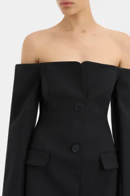Sir The Label Sandrine Tailored Mini Dress Black Size 3 / AU 12 for rent on The Volte - image 5