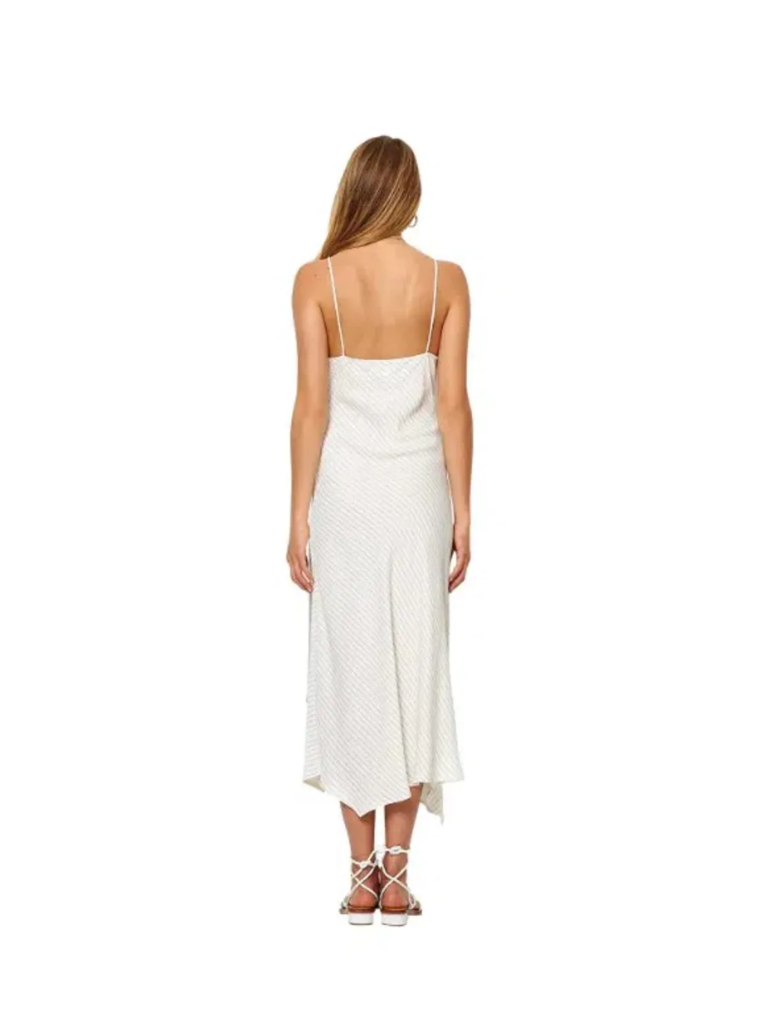 Bec & Bridge Pascal Wrap Dress White Size 8 for rent on The Volte - main image