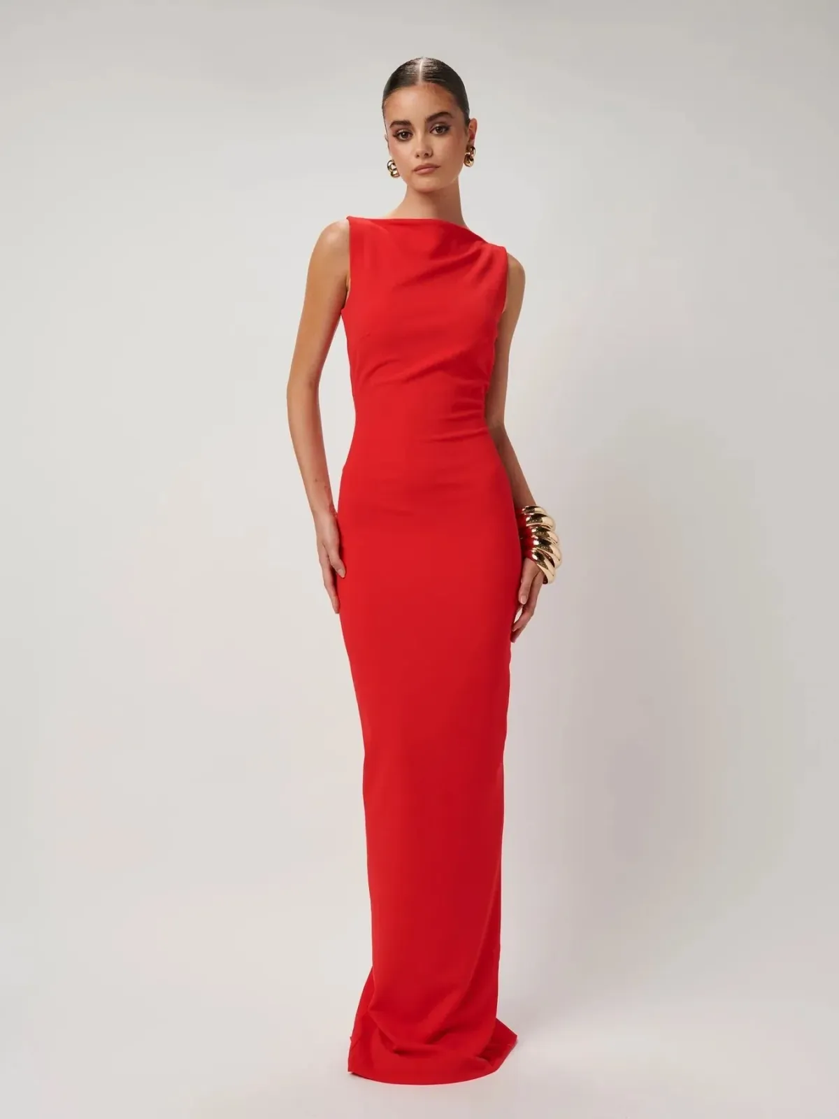 Effie Kats Verona Gown Cherry Red Size XS / AU 6 for rent on The Volte - main image