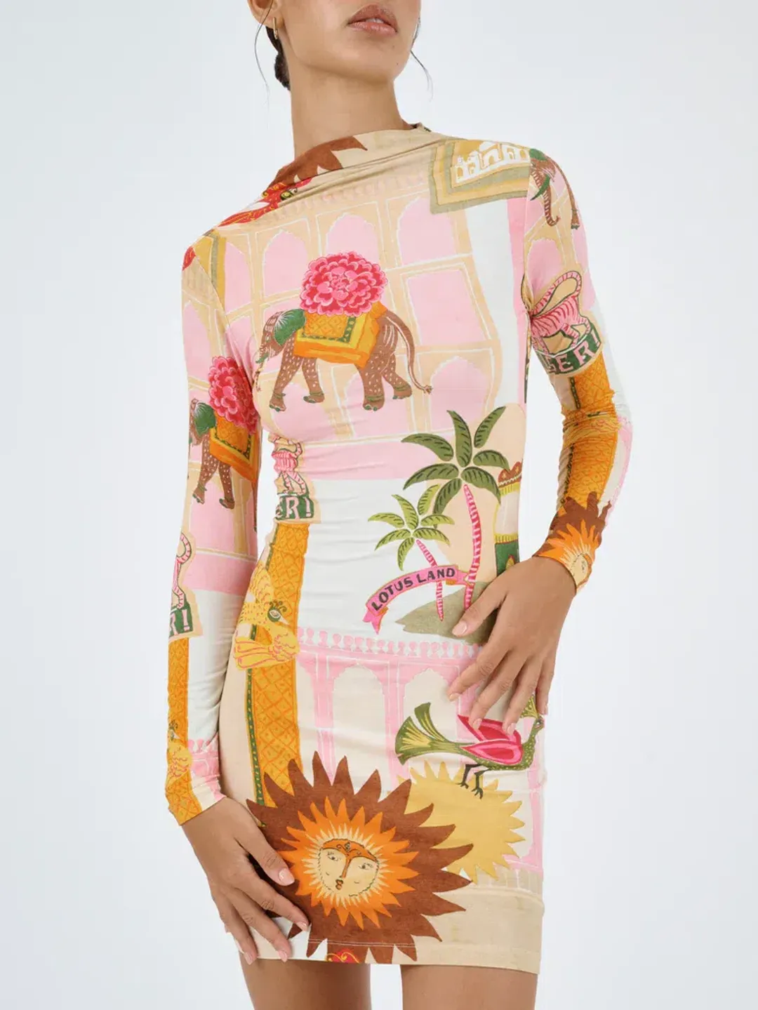 Roame Goldie Mini Dress Pink City Size 1 / Au 8 for rent on The Volte - main image