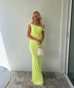 Natalie Rolt Bettina Gown Citron Size 2 / AU 10 for rent on The Volte - image 1