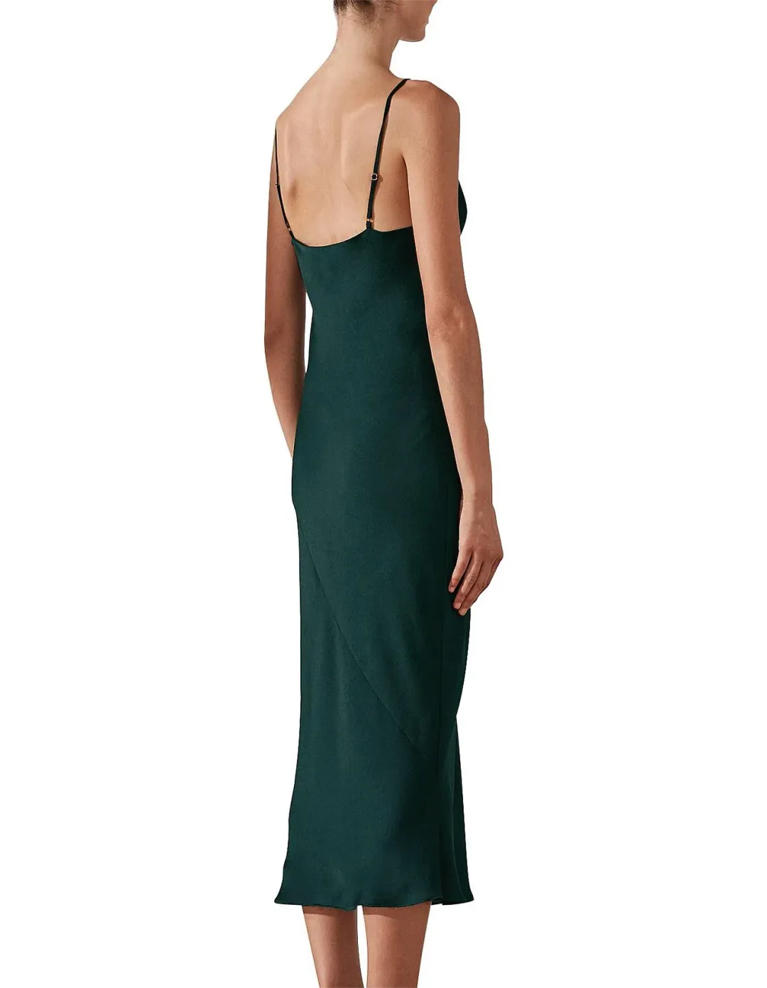 Shona Joy Sawyer Slip Dress Green Size 12 for rent on The Volte - main image
