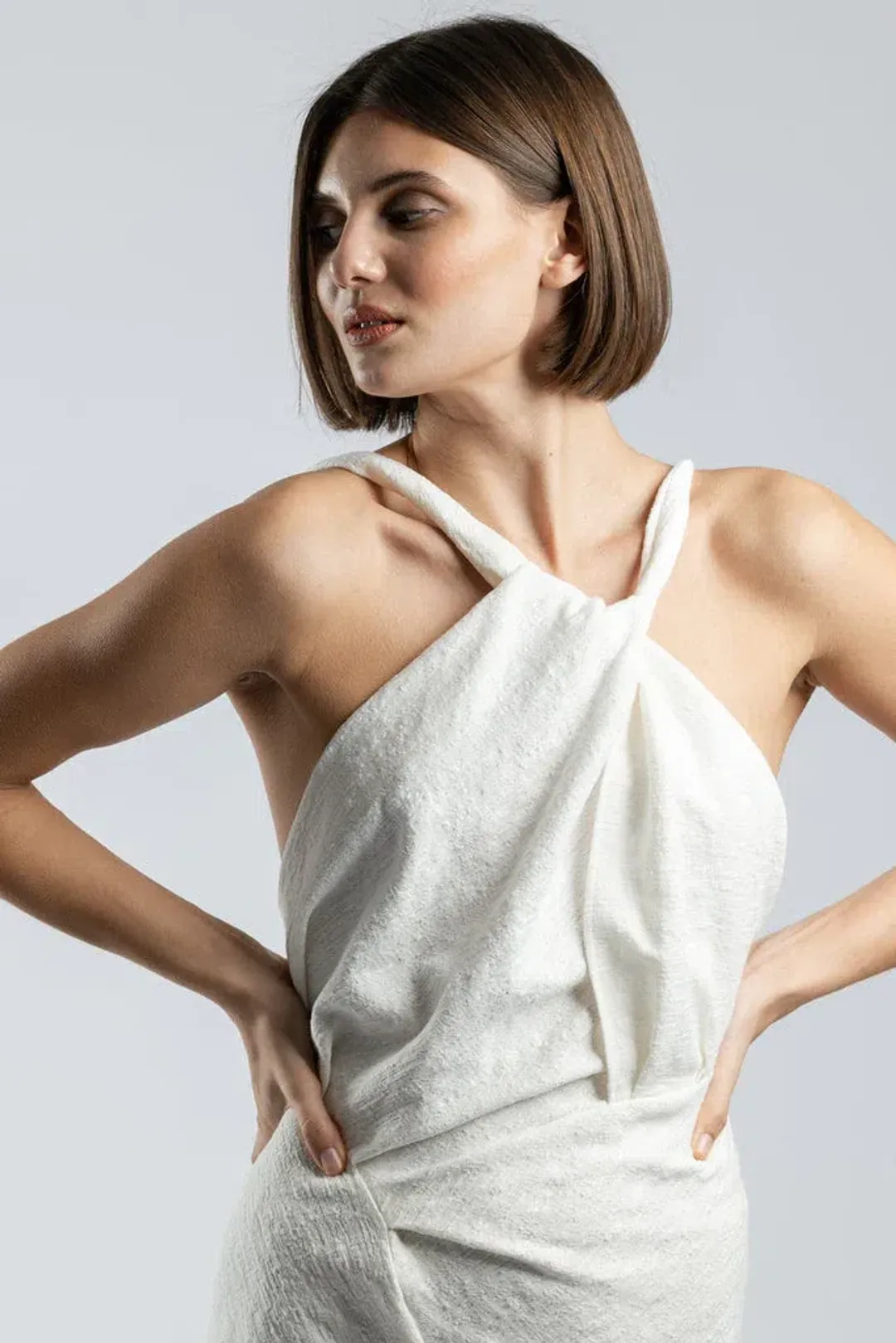 One Fell Swoop Audrey Mini Dress Coco White Size 6 for rent on The Volte - main image