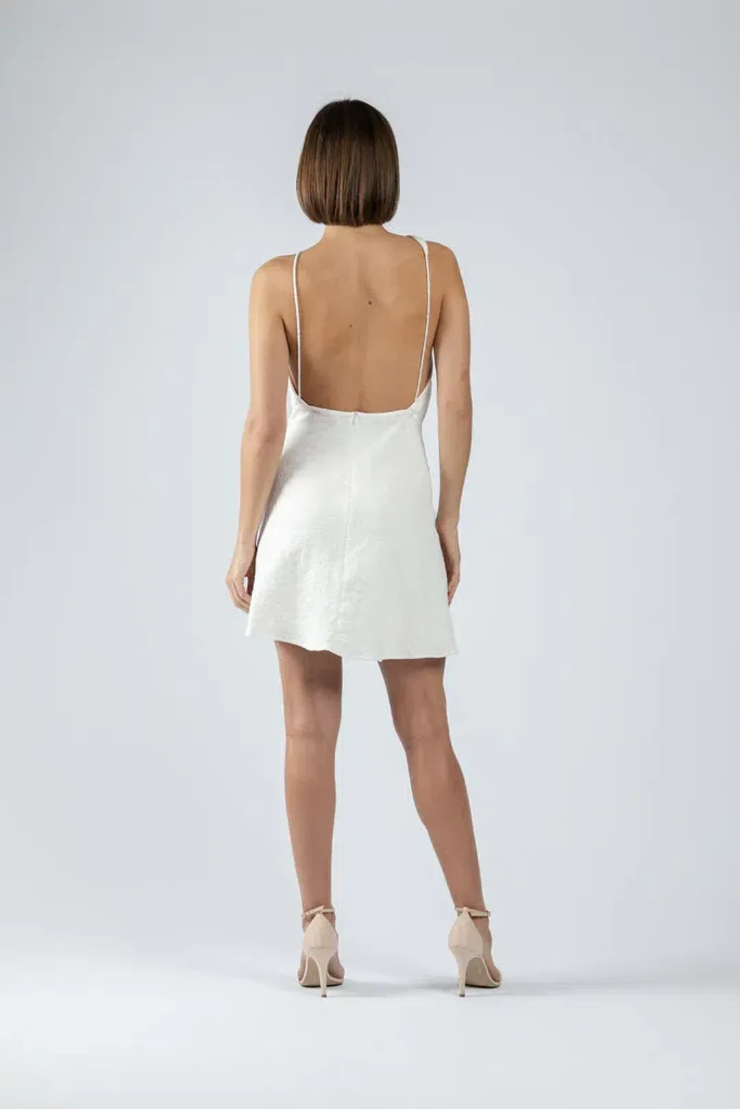 One Fell Swoop Audrey Mini Dress Coco White Size 6 for rent on The Volte - main image