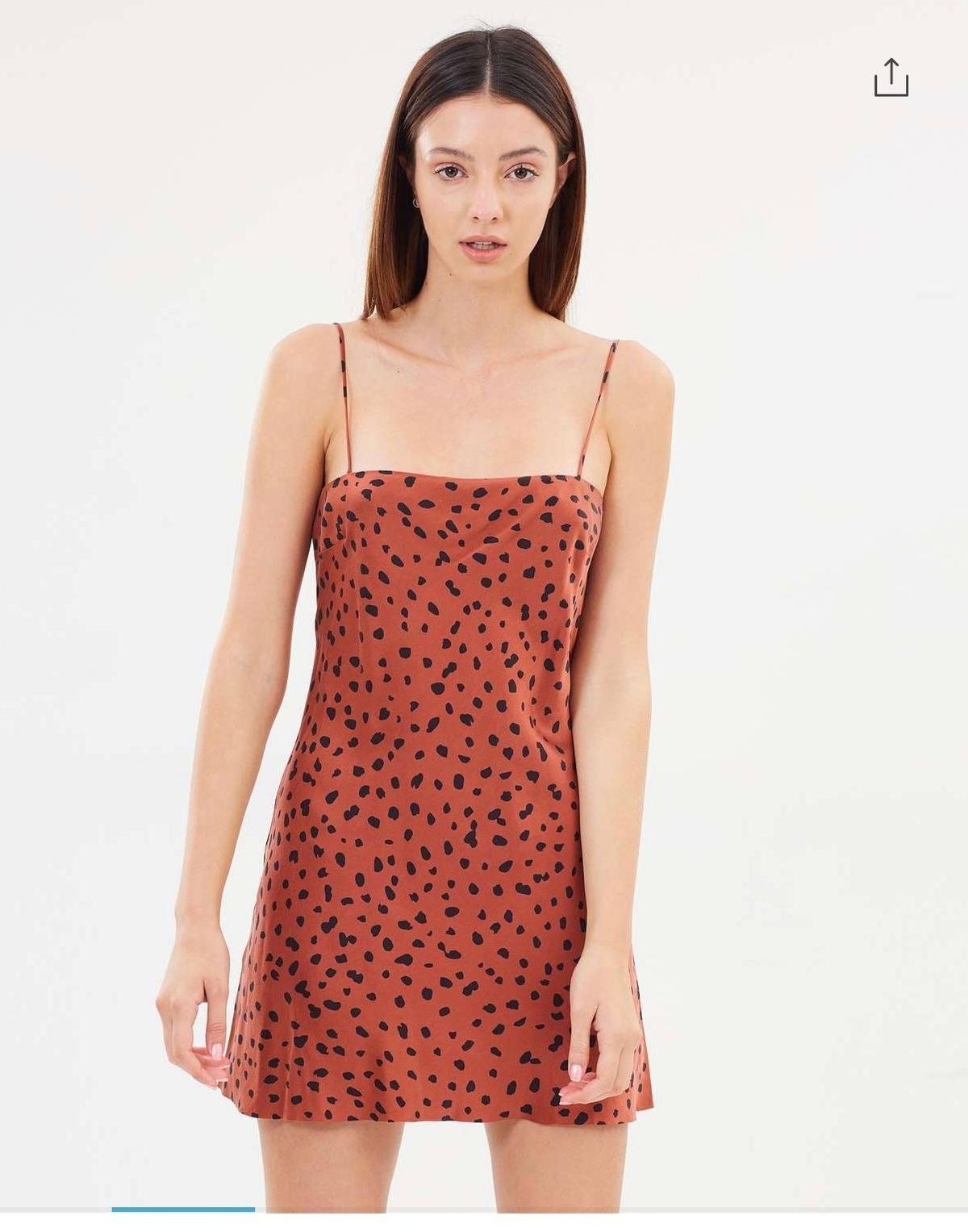 Bec and Bridge Brown mini dress Size 8 for rent on The Volte - main image