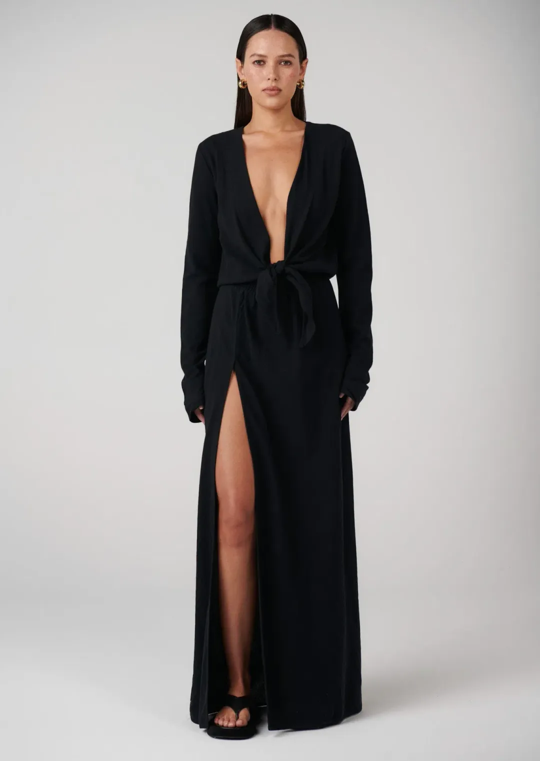 Bayse Rayna Maxi Dress Black Size 10 for rent on The Volte - main image
