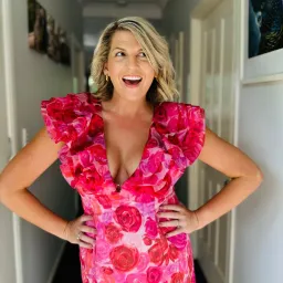 Aje Charmed Plunge Mini Dress Pink Floral Size 14 for rent on The Volte - image 4