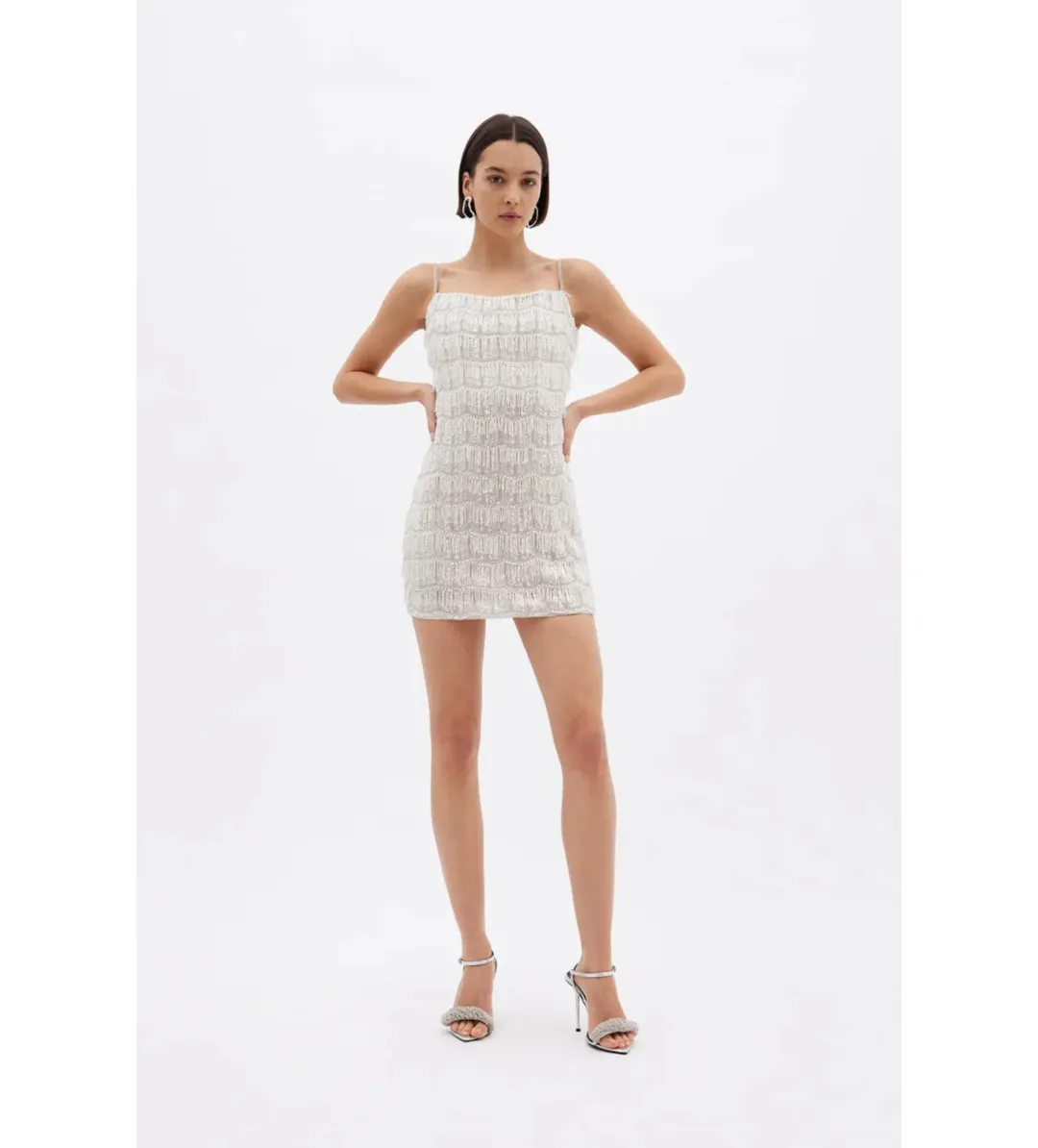 Rachel Gilbert Sadie Mini Dress in Ivory Size 1/AU8 for rent on The Volte - main image