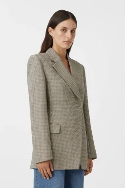 Camilla And Marc Banks Blazer Black Houndstooth Size 8 for rent on The Volte - image 2