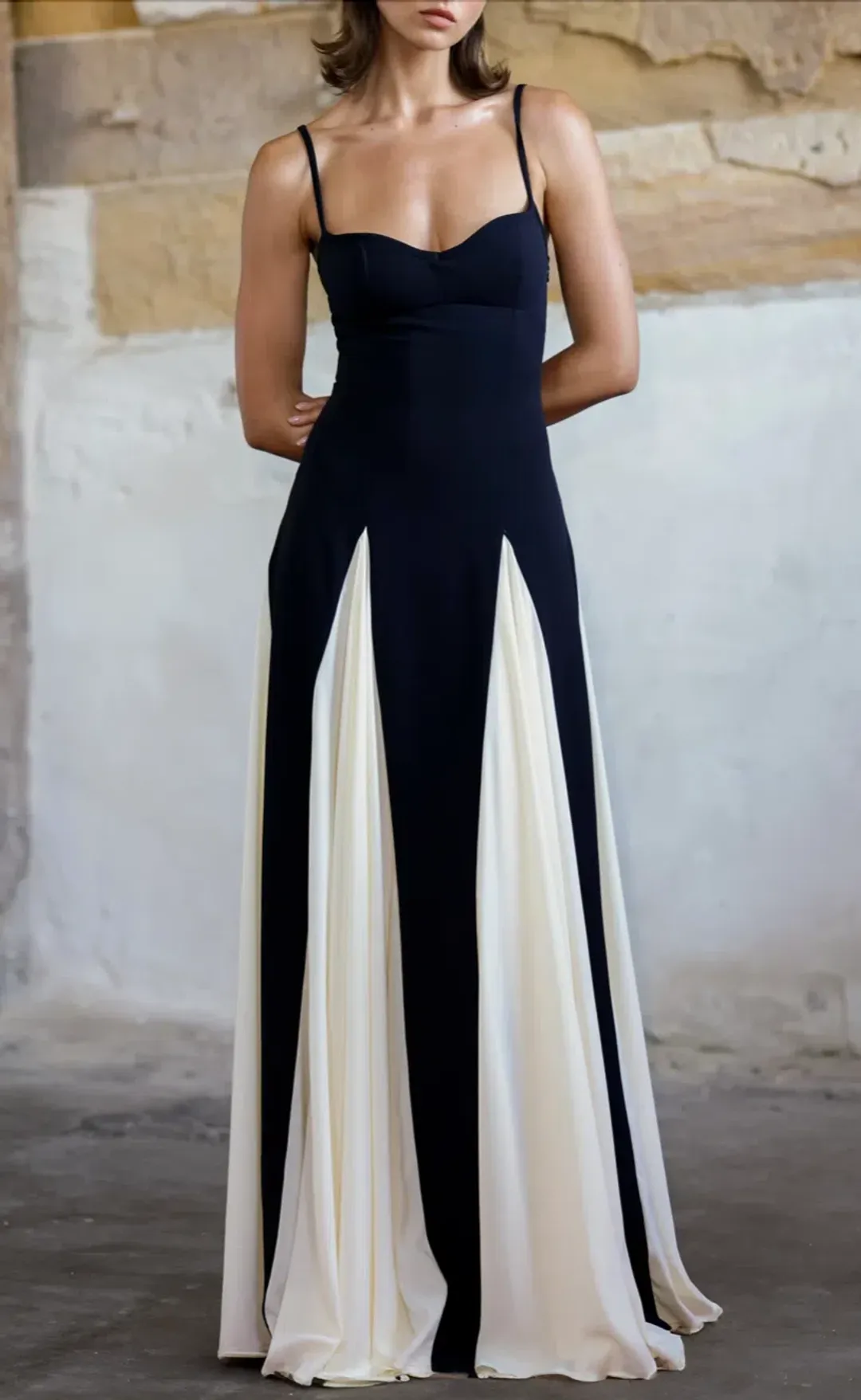 Arcina Ori Paloma Dress Black/White Size 6 for rent on The Volte - main image