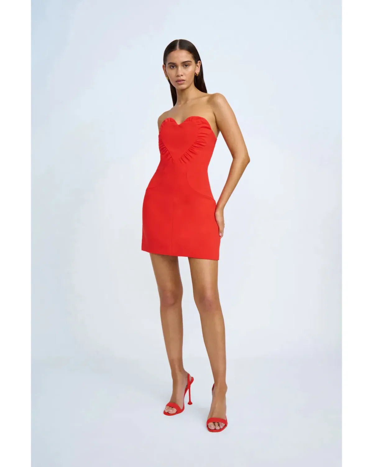 By Johnny Seraphina Dress Scarlet Red Size AU 6 for rent on The Volte - main image