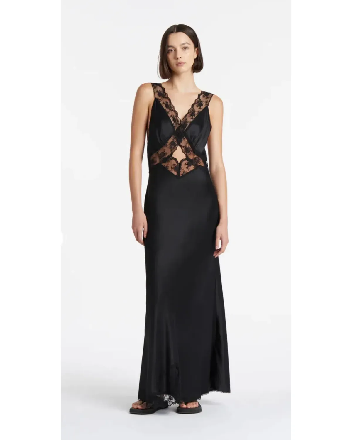 Sir The Label Aries Cut Out Gown Black Size 0 / AU 8 for rent on The Volte - main image