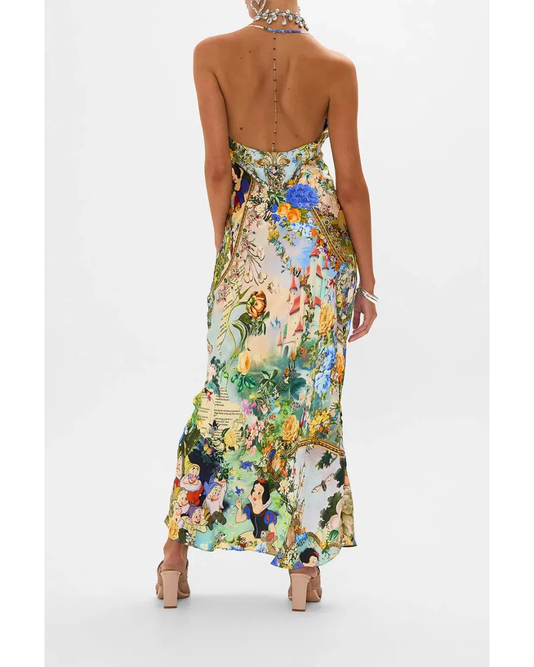 Camilla Chain Detail Slip Dress Multi Size 8 for rent on The Volte - main image