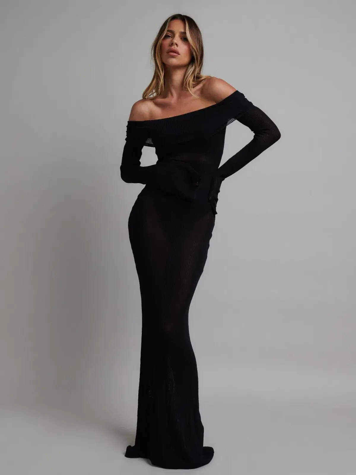 Bayse Sayla Maxi Dress Black Size 10 for rent on The Volte - main image