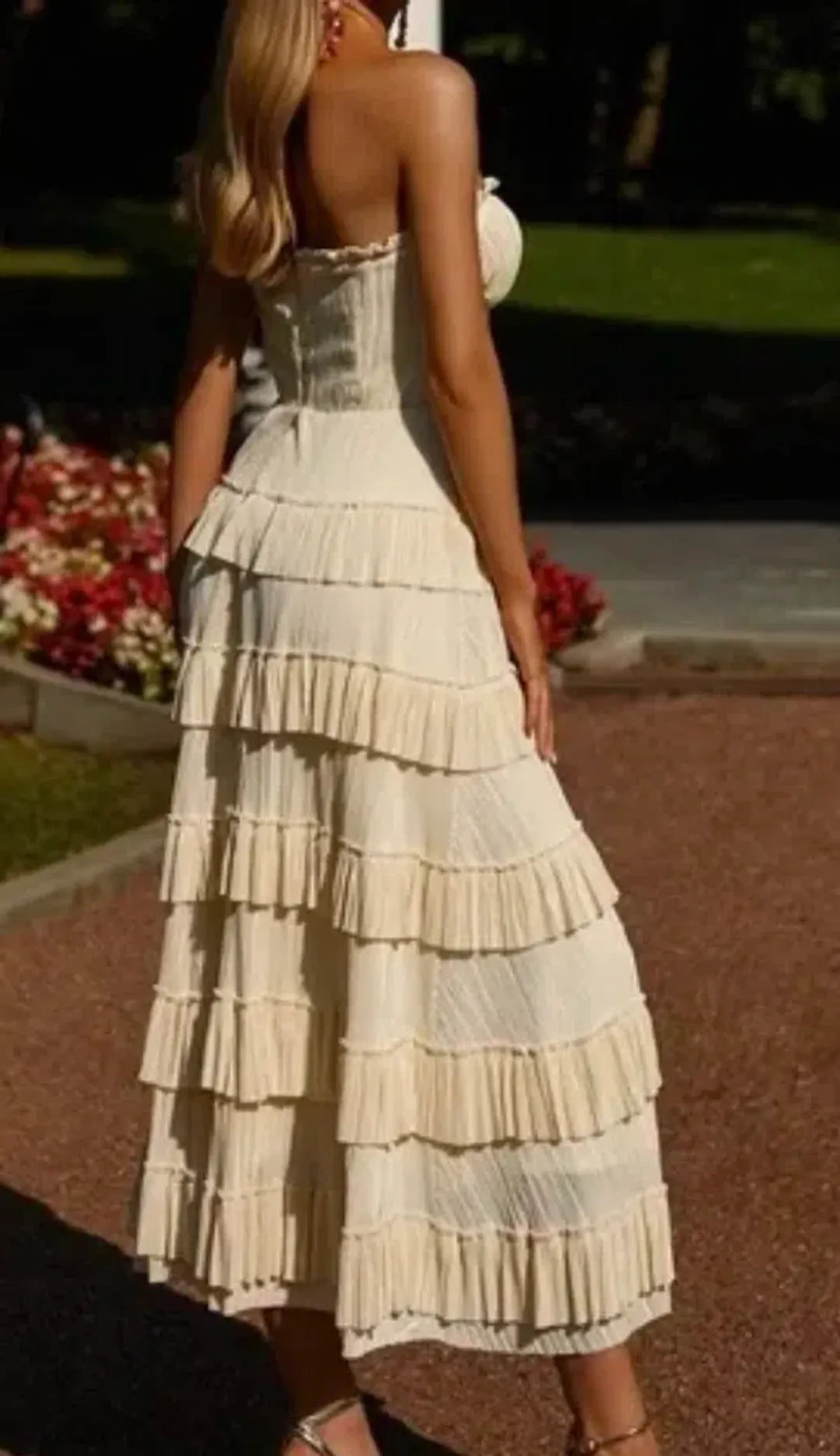 Alamour The Label Jacqueline Dress Eggnog Hue Size S / AU 8  for rent on The Volte - main image
