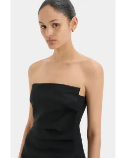 Sir The Label Leonardo Pleated Mini Dress in Black Size AU 10 for rent on The Volte - image 4
