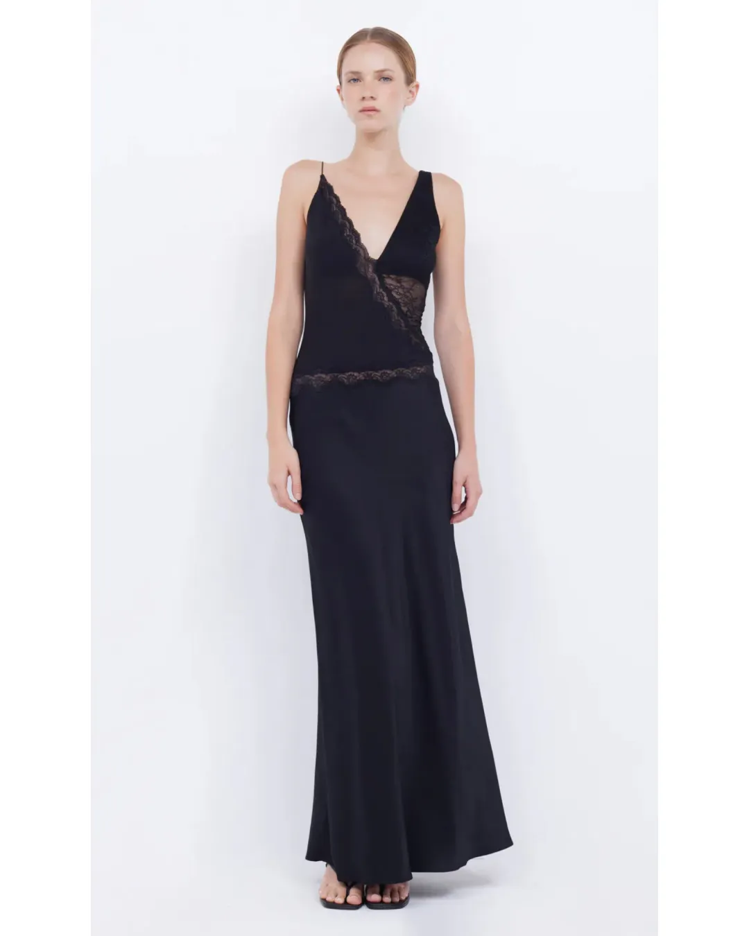 Bec & Bridge Abrielle Lace Maxi Dress in Black Size AU 6 for rent on The Volte - main image