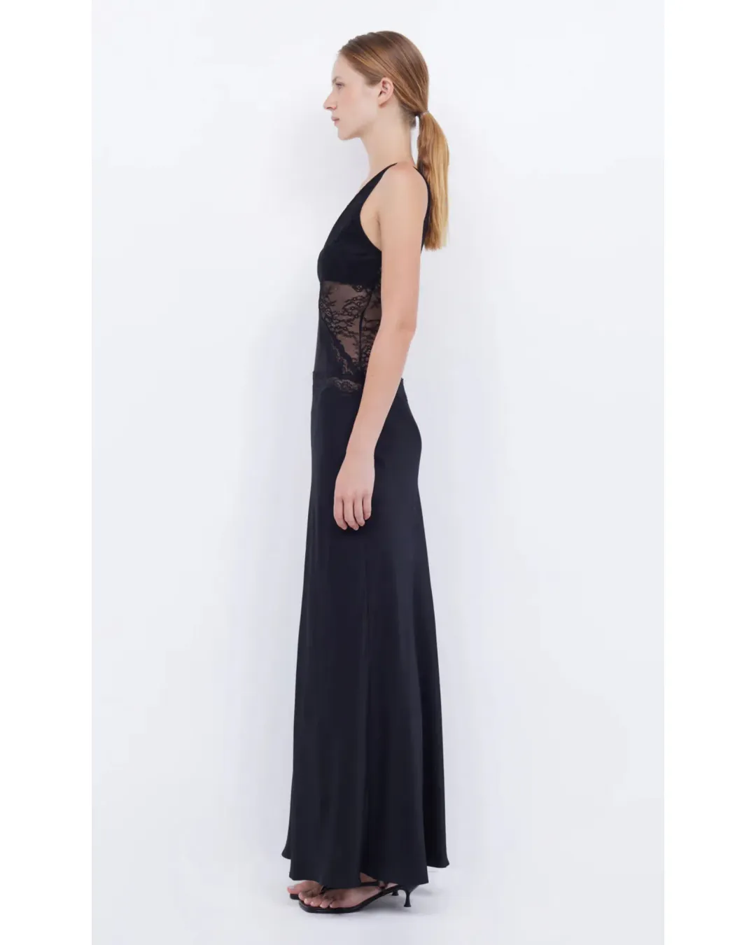 Bec & Bridge Abrielle Lace Maxi Dress in Black Size AU 6 for rent on The Volte - main image