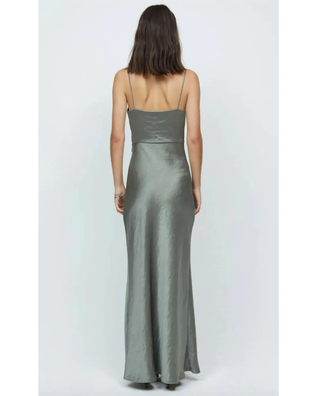 Bec & Bridge Nadia Maxi Dress Dark Olive Size AU 8  for rent on The Volte - main image