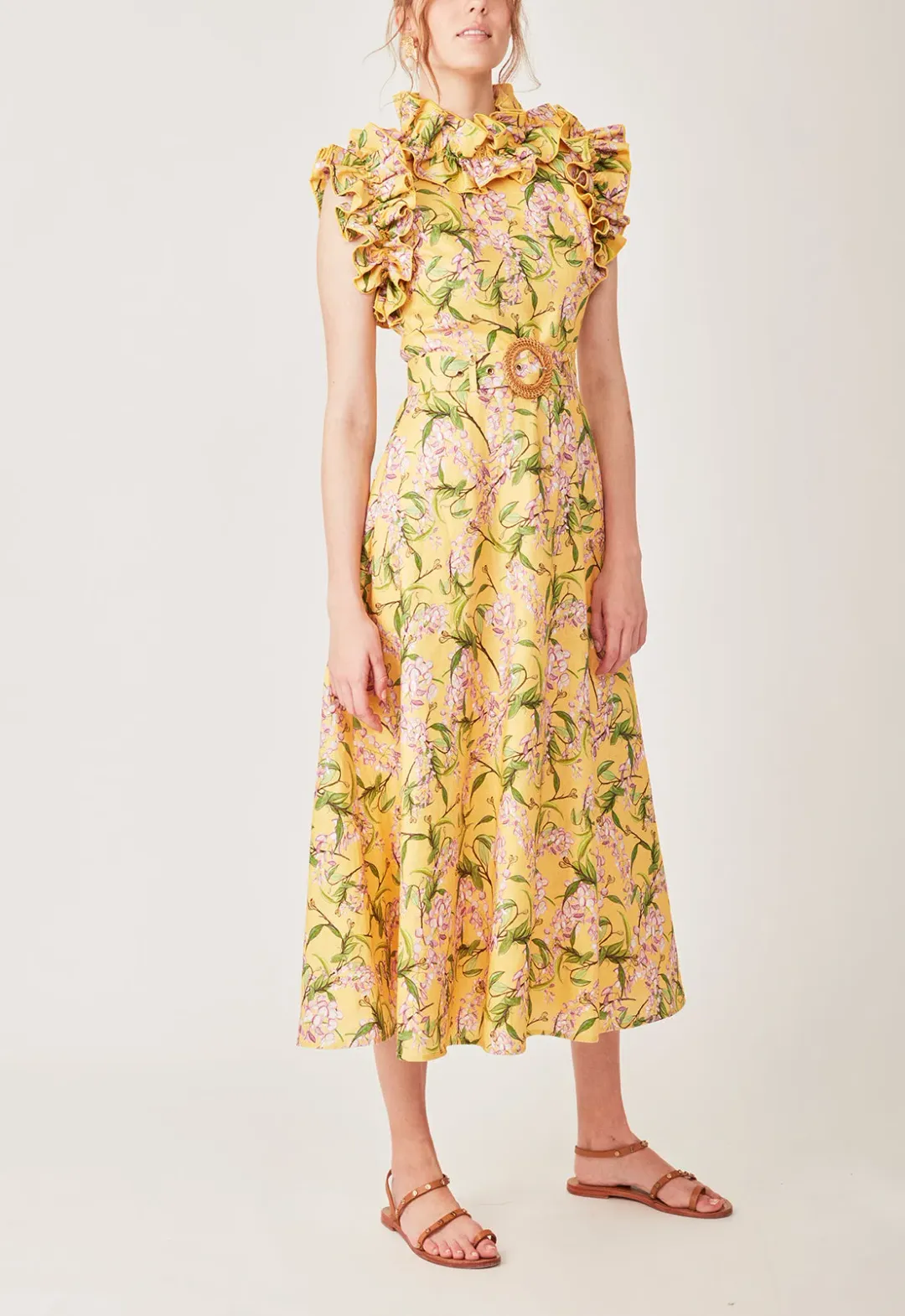 Torannce Sedgwick Midi Dress Floral Size 14 for rent on The Volte - main image