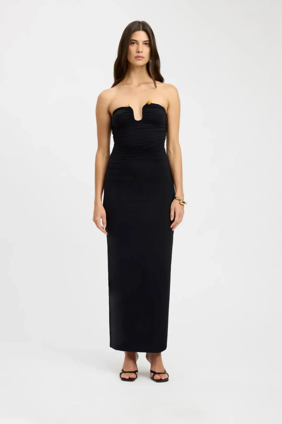 Kookai Tayla Trim Maxi Dress in Black Size 34 / XS / AU 6 for rent on The Volte - main image