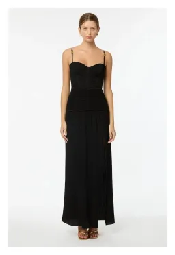 Manning Cartell Double Time Pleat Maxi Dress Black Size 14 for rent on The Volte - image 2