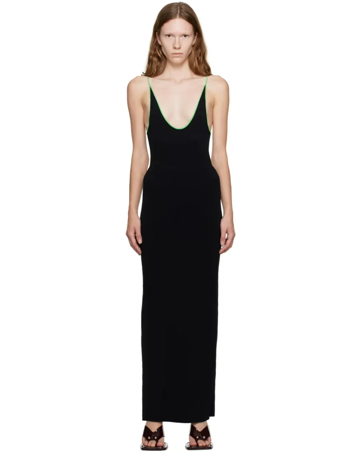 Paris Georgia Vita Maxi Dress Black/Green Size XS AU 6 for rent on The Volte - main image