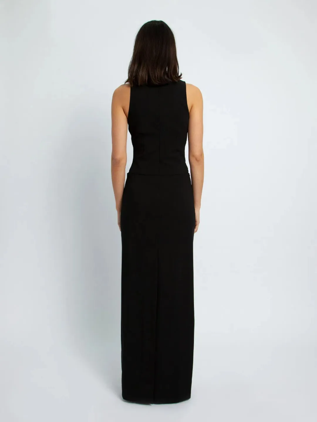 Christopher Esber Arced Column Dress Black Size 6 for rent on The Volte - main image