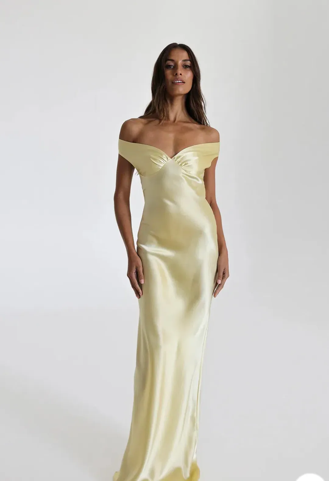 Natalie Rolt Bridget Gown Lemon Size S / AU 8 for rent on The Volte - main image