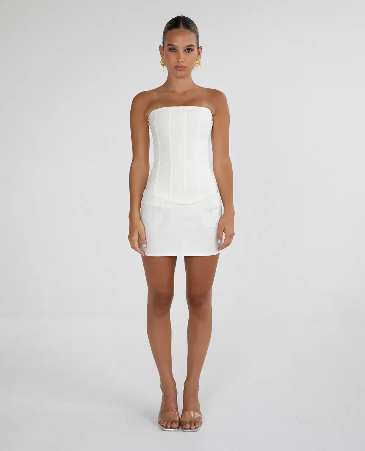 HNTR Aura Corset Cream Size S / AU 8 for rent on The Volte - main image