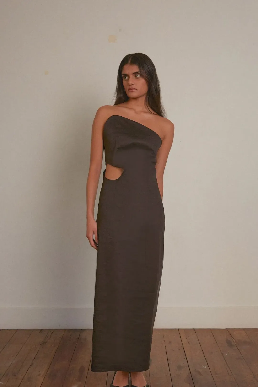 Elaine Hersby Pippa Midi Dress Black Size L / AU 12 for rent on The Volte - main image