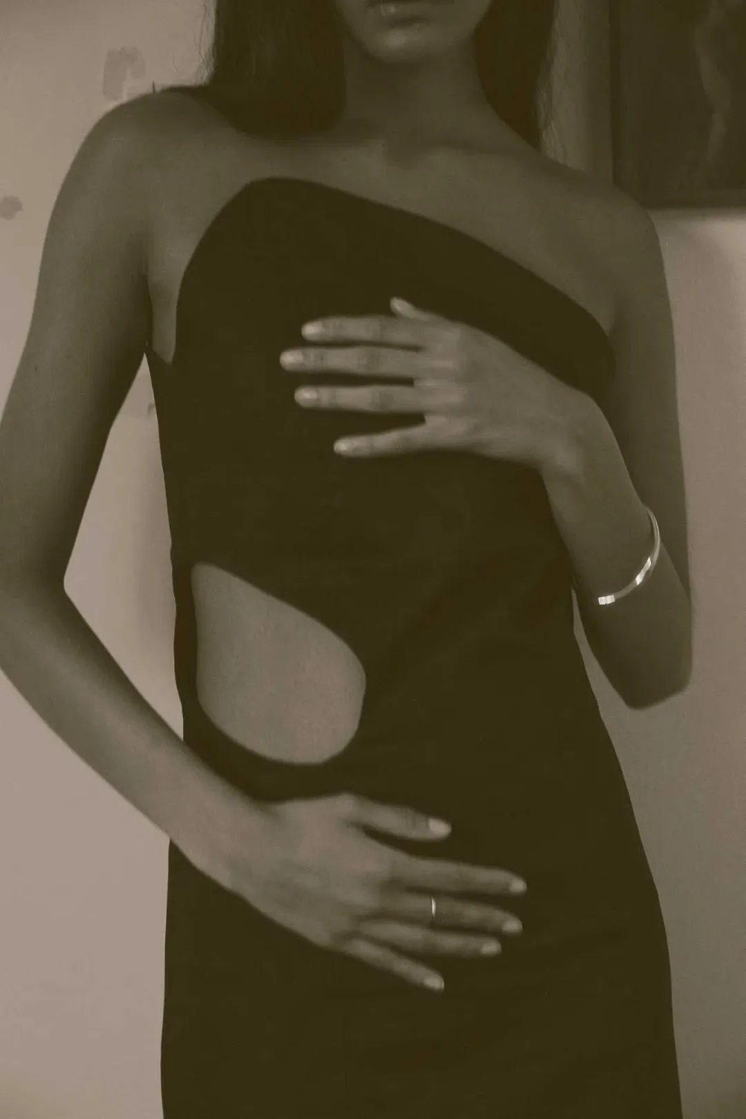Elaine Hersby Pippa Midi Dress Black Size L / AU 12 for rent on The Volte - main image