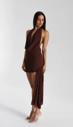 Natalie Rolt Anastasia Dress Espresso Size 1 / AU 8 for rent on The Volte - image 5