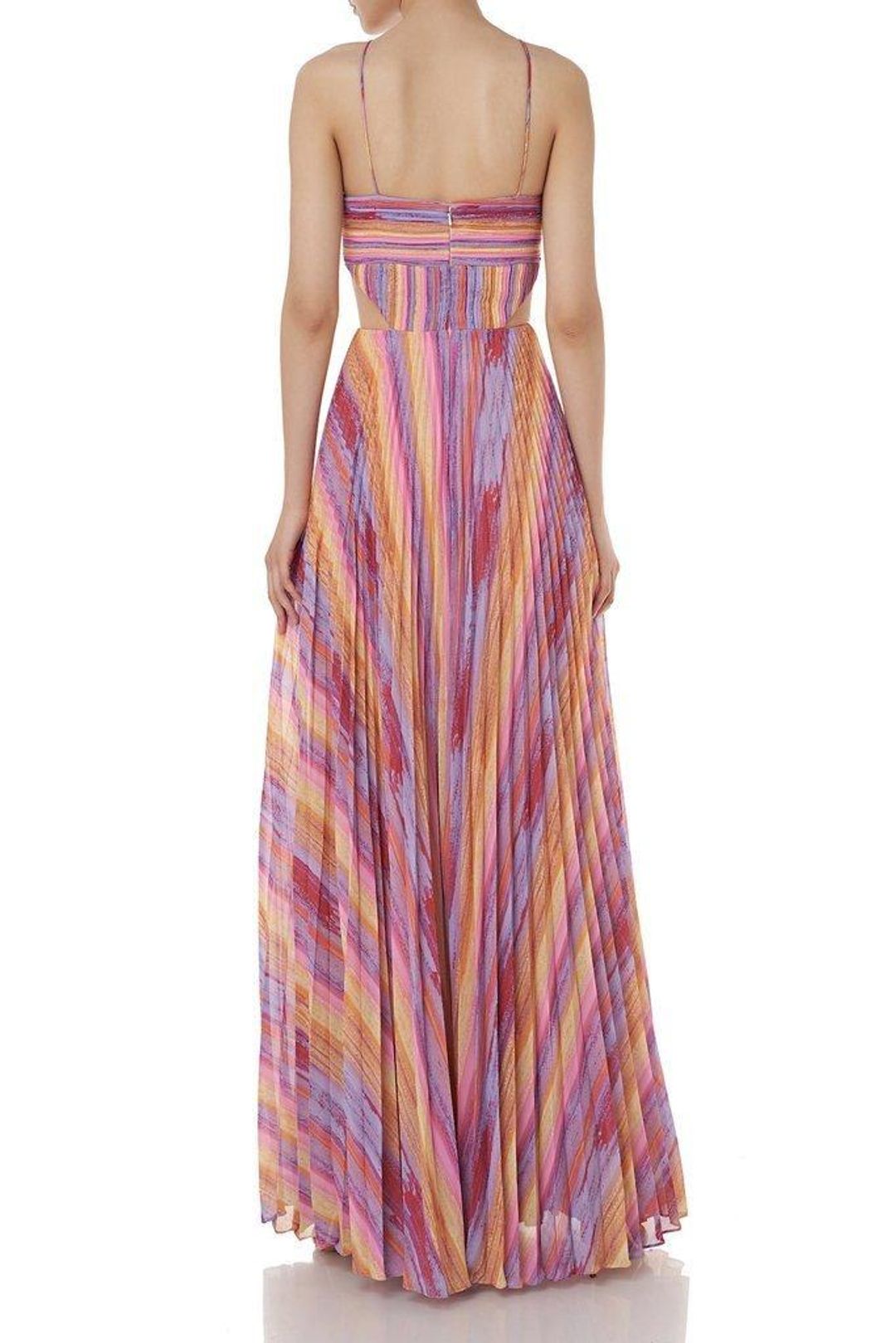 AMUR Janet Cutout Pleated Evening Dress Gown size 8 for rent on The Volte - main image