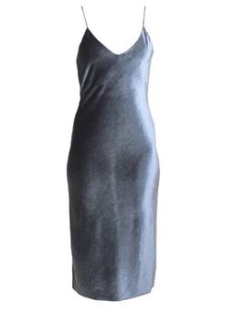 Bec & Bridge Shadow Velvet Dress Blue Size AU 8 for rent on The Volte - image 4