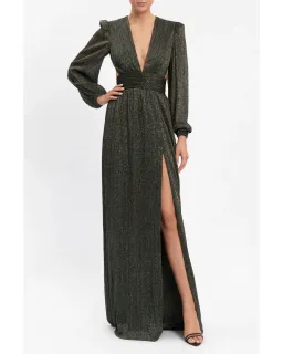Rebecca Vallance Giverny Long Sleeve Gown in Green Size AU 12 for rent on The Volte - image 1