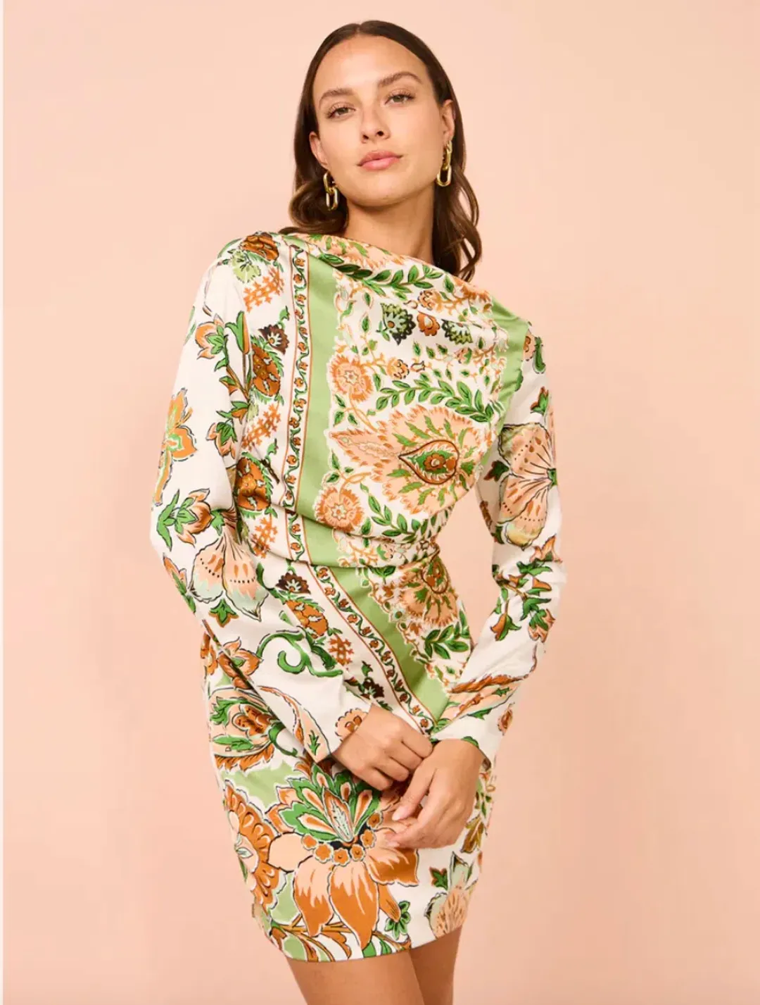 One Fell Swoop Avignon Mini Dress Romani Print Size 8 for rent on The Volte - main image