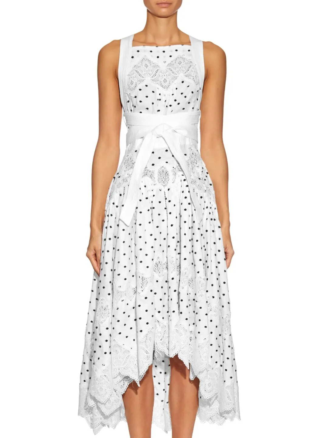 Zimmermann Empire Polka-Dot Dress White Size 0 / AU 8 for rent on The Volte - main image