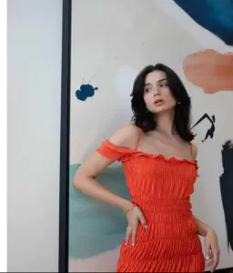 Georgia Hardinge Indra Dress in Red Orange Size 8 for rent on The Volte - image 2