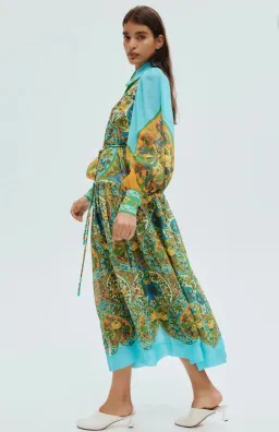 Alemais Sofie Midi Shirtdress Multi Size 14 for rent on The Volte - image 2