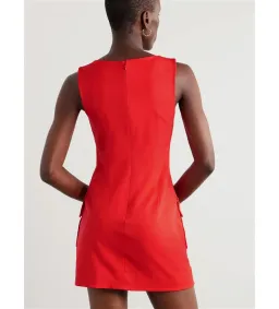 Staud Sheila Buckle-embellished Twill Mini Dress Size XS/Au 6 for rent on The Volte - image 1