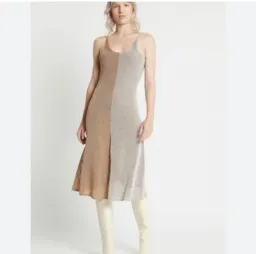 Sass And Bide Half Silver Half Gold Midi Dress Gold/Silver Size 8  for rent on The Volte - image 1