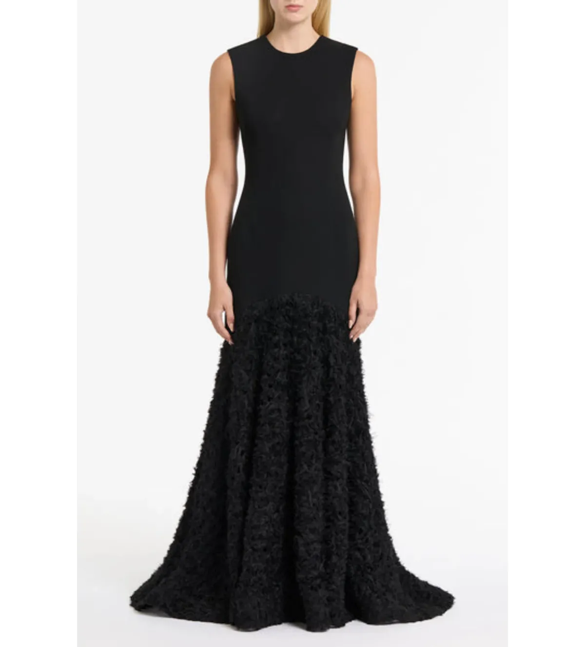 Carla Zampatti Black Nastro Gown Black Size 10 for rent on The Volte - main image