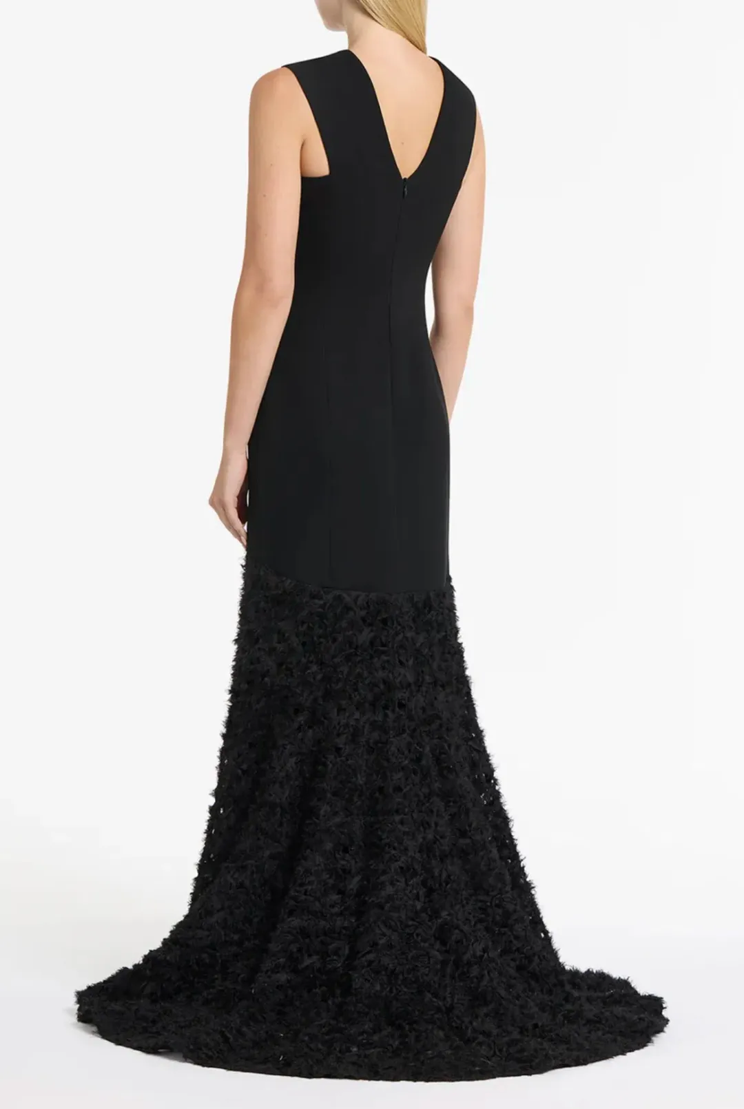 Carla Zampatti Black Nastro Gown Black Size 10 for rent on The Volte - main image